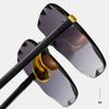 Non-polarized Vintage Rimless Sunglasses New Women Gradient Sunglasses Summer Shades Fashion Frameless Sun Glasses Ladies Eyeglasses