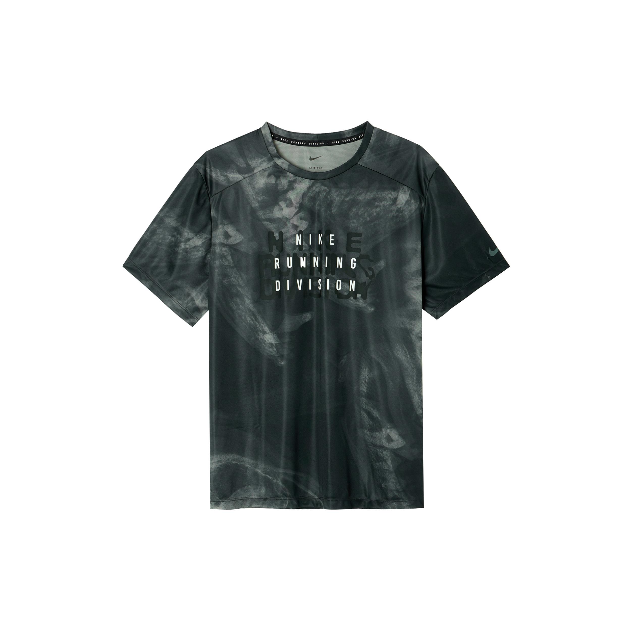 

New Nike Running T Shirt Men s Black FB6880-010 L