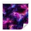 Watercolor Galaxy Wallpaper In Violet, Indigo, Plum and Navy Blue 50x1000