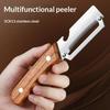 1Pcs Durable And Smooth Multi Functional Vegetable Peeler With Ergonomic Wooden/Pp Handle For Peeling Fruits And Vegetables