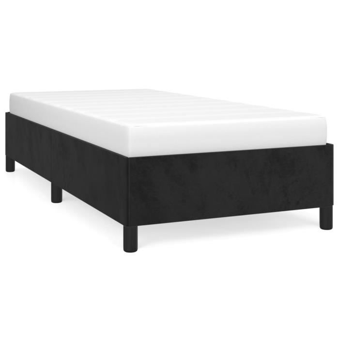 VidaXL Cadre de lit Noir 100x200 cm Velours347308