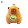 Plush Capybara Keychain Stuffed Animal Doll Key Ring Holder DIY Handbag Pendant Backpack Decoration Kids Adults Birthday Gift