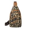 Trendy omn Bgs fashion casual travel messenger personalized double zipper leopard print chest bag