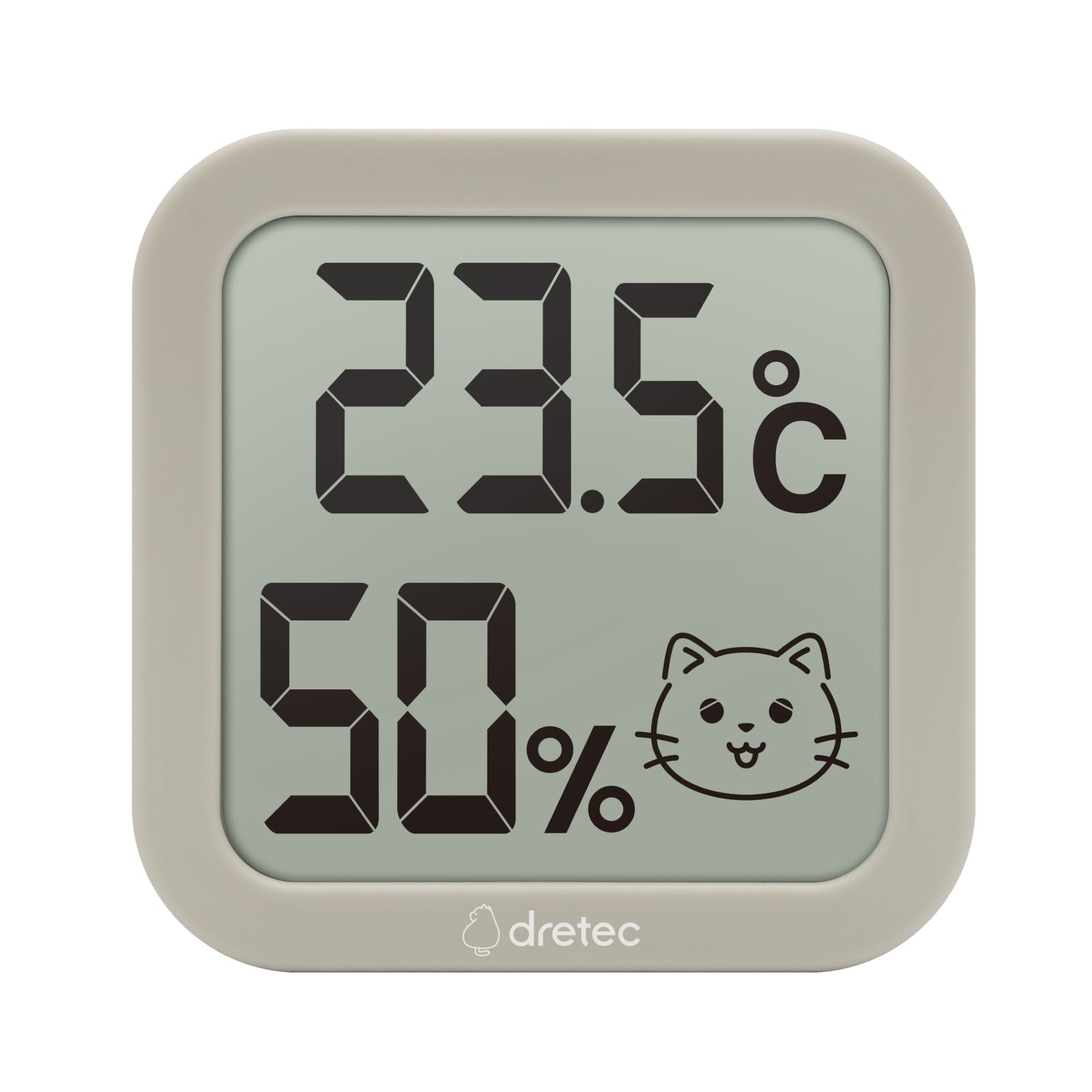 

Dretec Pet Thermometer & Hygrometer for Dogs and Cats - Indoor Use, Battery Operated, Large Screen, Compact, Stylish, Heatstroke Prevention, Summer &