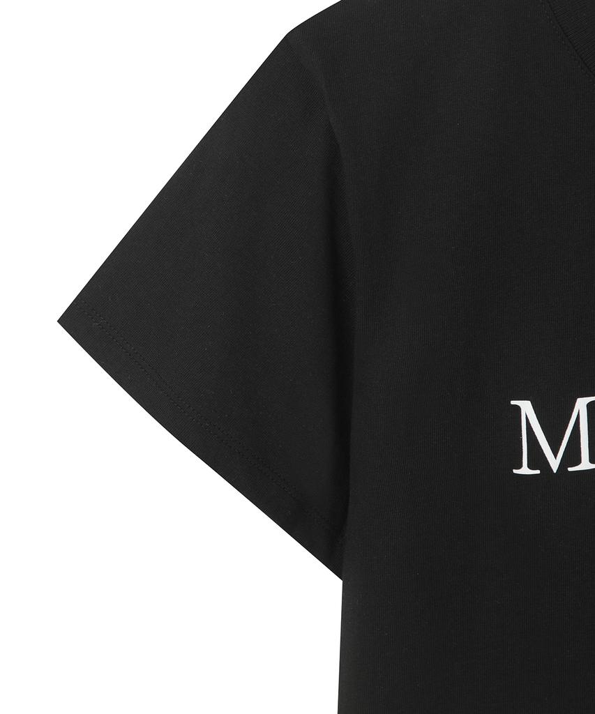 Mattengkim Matin Kim Logo Crop Top In Black