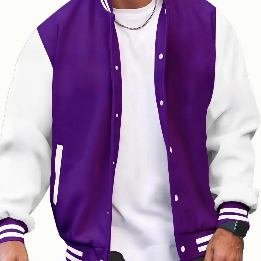 American Street Classic Baseball Jacket Men's Jacket Sports Casual Jacket Suitable for Both Men and Women