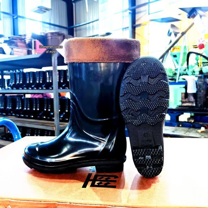 Aisheng Mid-Calf PVC Work Safety Rain Boots 28cm