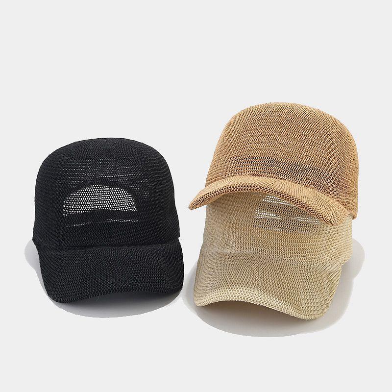 Spring/Summer Women's Grass Breathable Baseball Hat Solid Color Adjustable Sunscreen Duck Tongue Hat