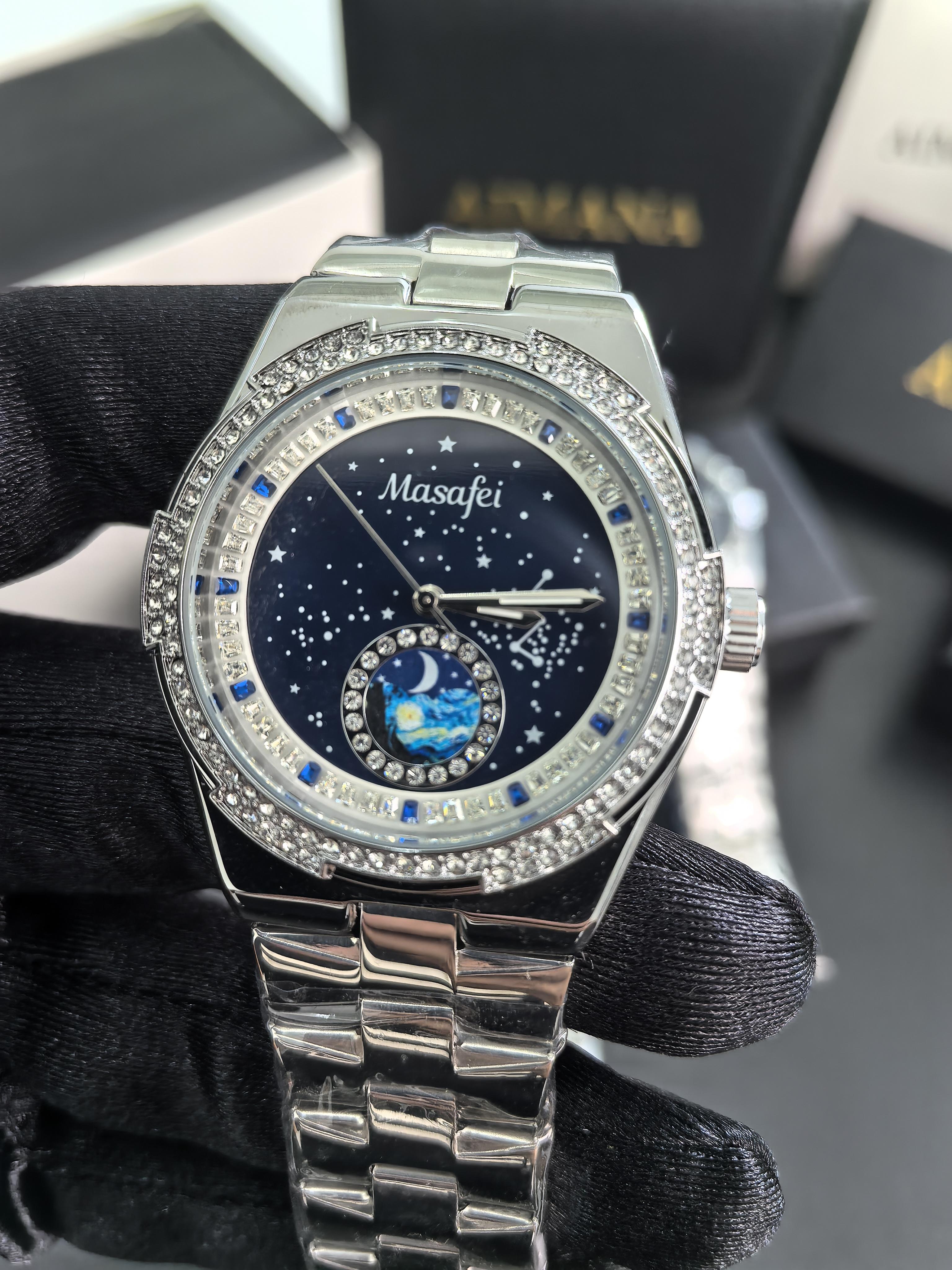 

Constellation Theme Style Quartz Watch for Unisex Yes разноцветный