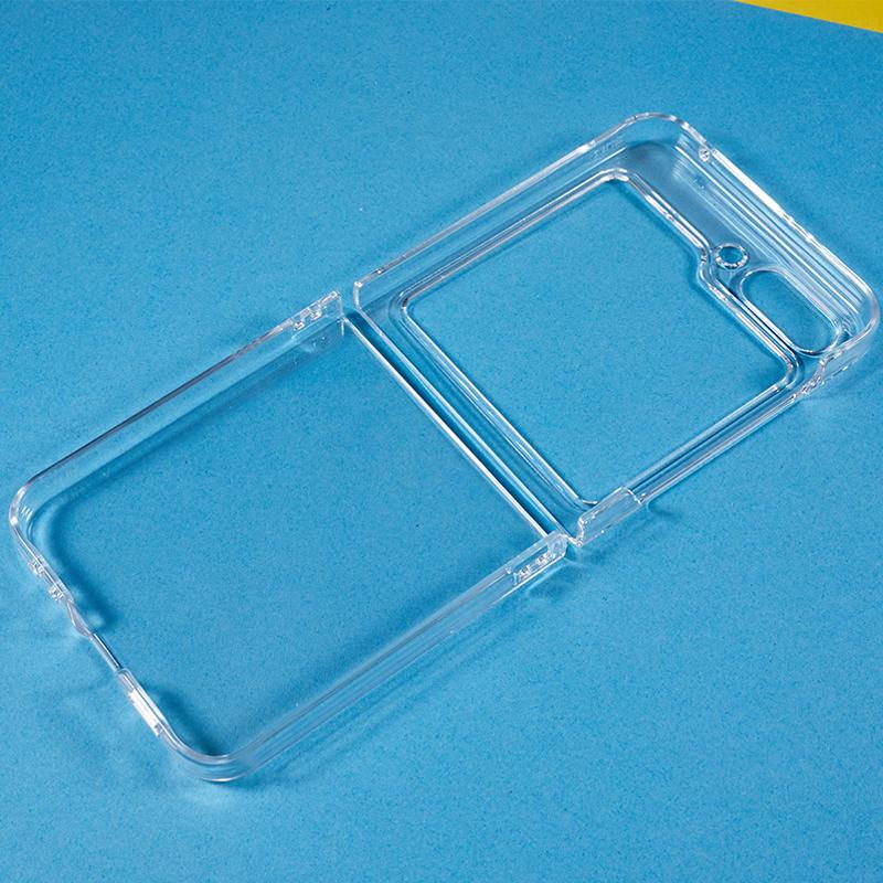 Crystal Clear Phone Case for Samsung Galaxy Z Flip5 5G Hard PC Mobile Phone Shell