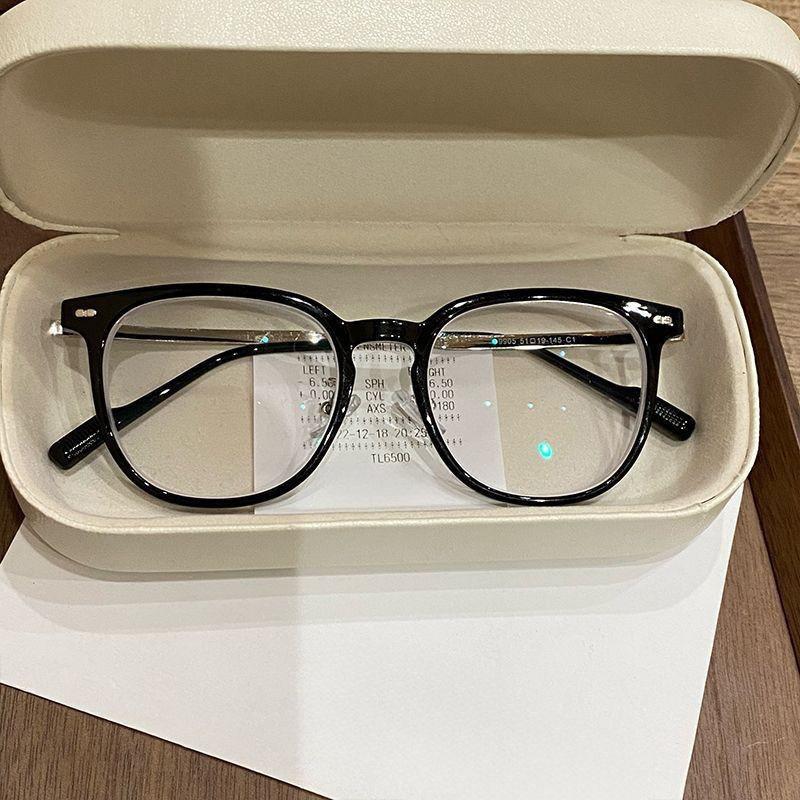 Fashion Anti Blue Light Glasses Round Frame Blue Light Blocking Eyewear Unisex Retro Light Ultra-Light Lenses Glasses Eyeglasses