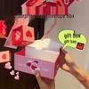 Douyin-Inspired Surprise Pop-up Red Envelope Box - Birthday & Valentine's Day Gift with Festive Hot Stamping