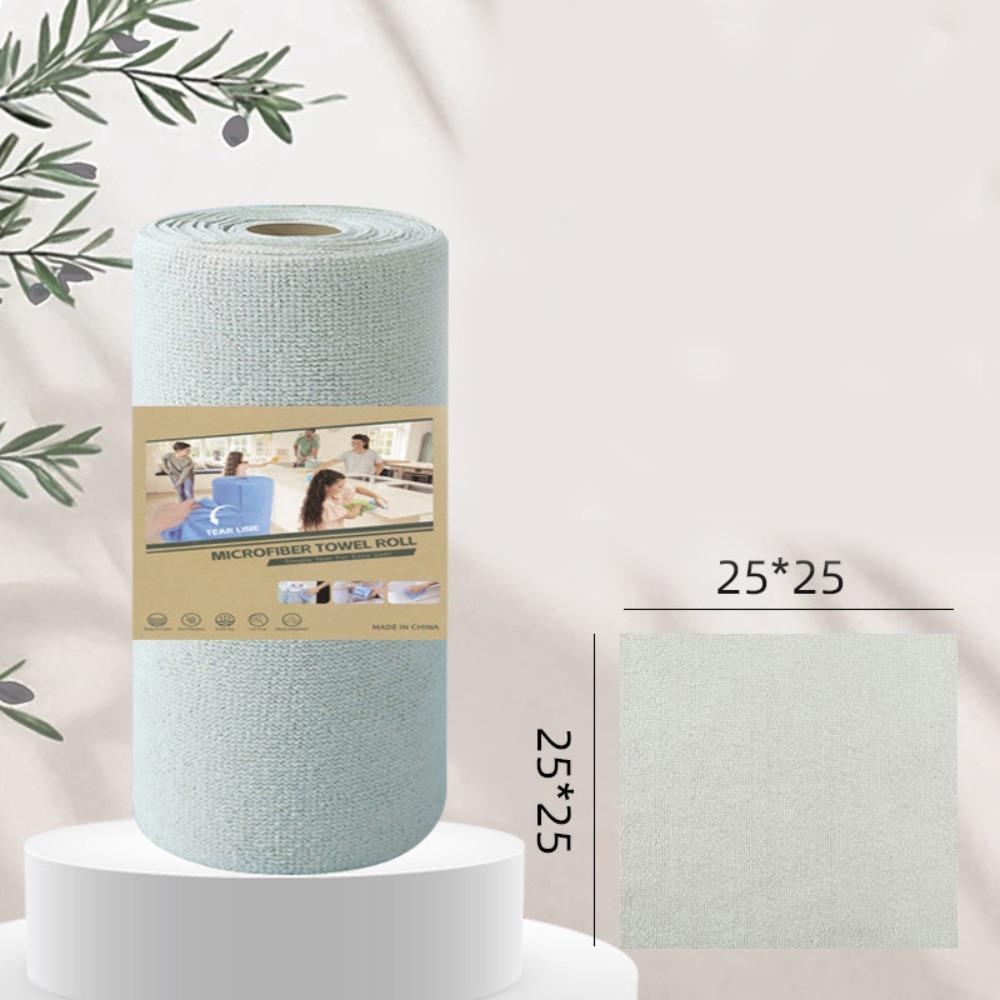 Scratch-Free Roll of Microfiber Cleaning Cloth Reusable Kitchen Towels  for Car Home Kitchen Dishes