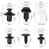 100 PCS Car Bumper Retainer Clips, 6 Type Nylon Fasteners Rivet Replacement Kit, Push-In Screw Bumper Push Rivet Clip With 5 Fastener Removers,