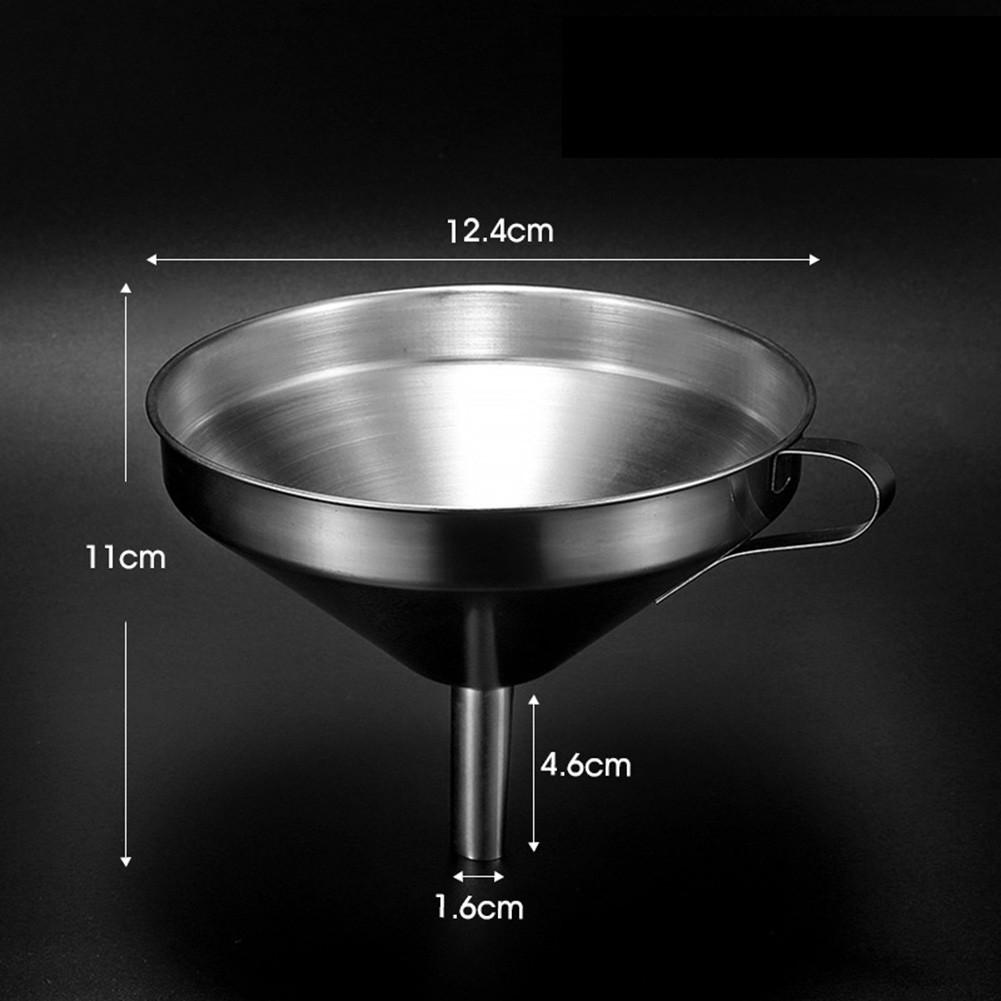 Sada trychtýřů, trychtýř na dávkovač tekutin, olej, stříbrná, nerezová ocel