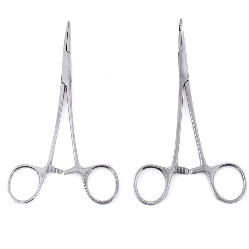 Stainless Steel Locking Forceps Curved Mosquito Hemostat Tool 12.5Cm Length