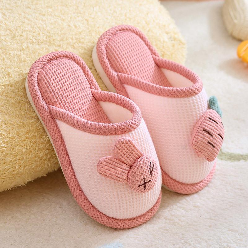 Fashion winter new cute cotton slippers home baby cotton shoes boys warm shoes non-slip girls plush slippers