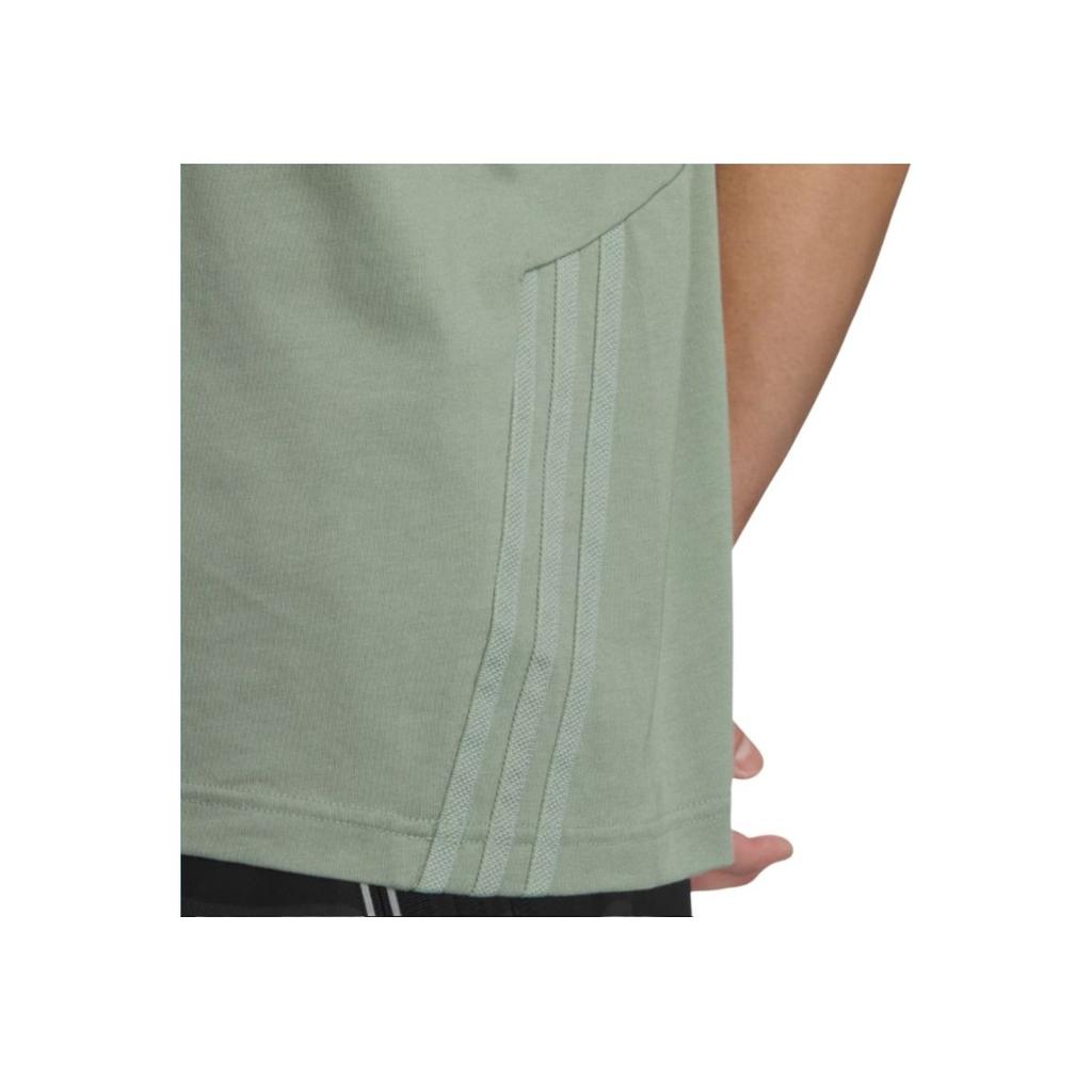 Adidas Fustl Tee Round Neck Solid Color Casual Short Sleeve T-Shirt Men Tops Silver Gray Green IY8020