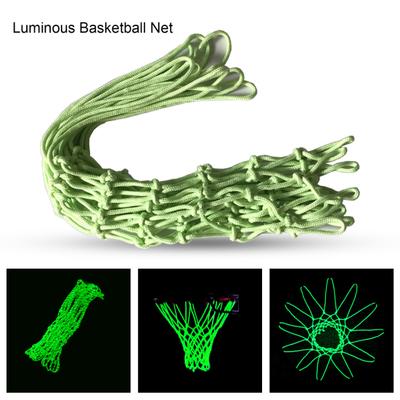 Basketball Net Glow In the Dark Wear-resistant Nylon Heavy Duty Basketball Net Replacement for Outdoor