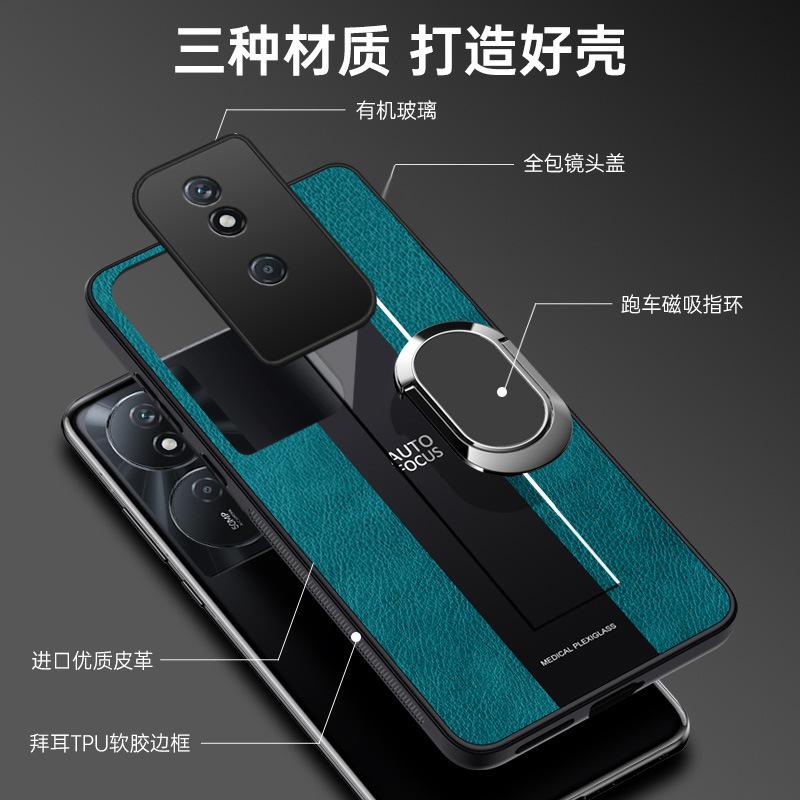 Compatible with Samsung S25 Ultra Porsche Leather Texture S9 Phone Case, S23 Plus Full Coverage Shockproof S20FE Protective Case