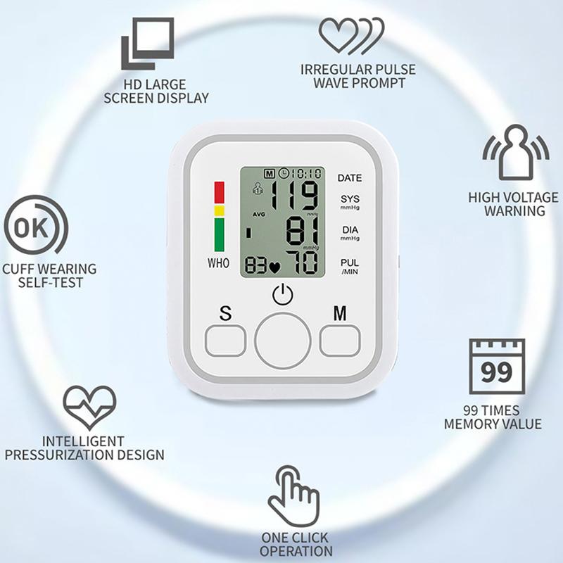 Medical Electronic Blood Pressure Monitor Upper Arm Pulse Detection Home Elderly Smart Blood Pressure Monitor