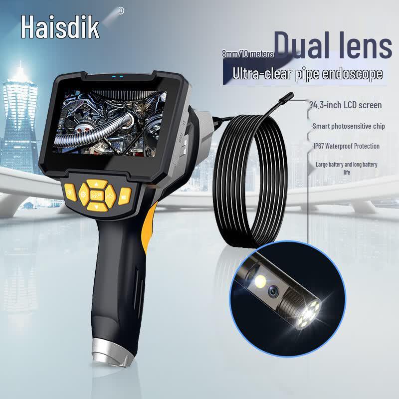 Haistick HD Dual-Lens Waterproof Industrial Endoscope (CN version)
