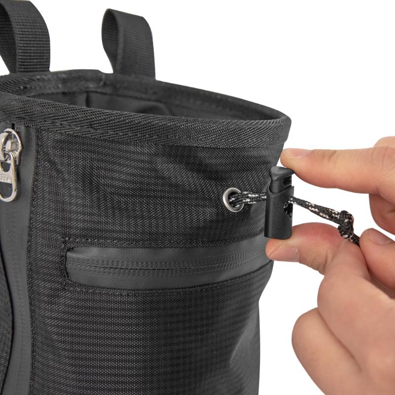 Bouldering Chalk Bucket  & Zippers Pockets Rock Climbing Chalk Bag Magnesia Pouches Nonslip Chalk Bag Easy Use