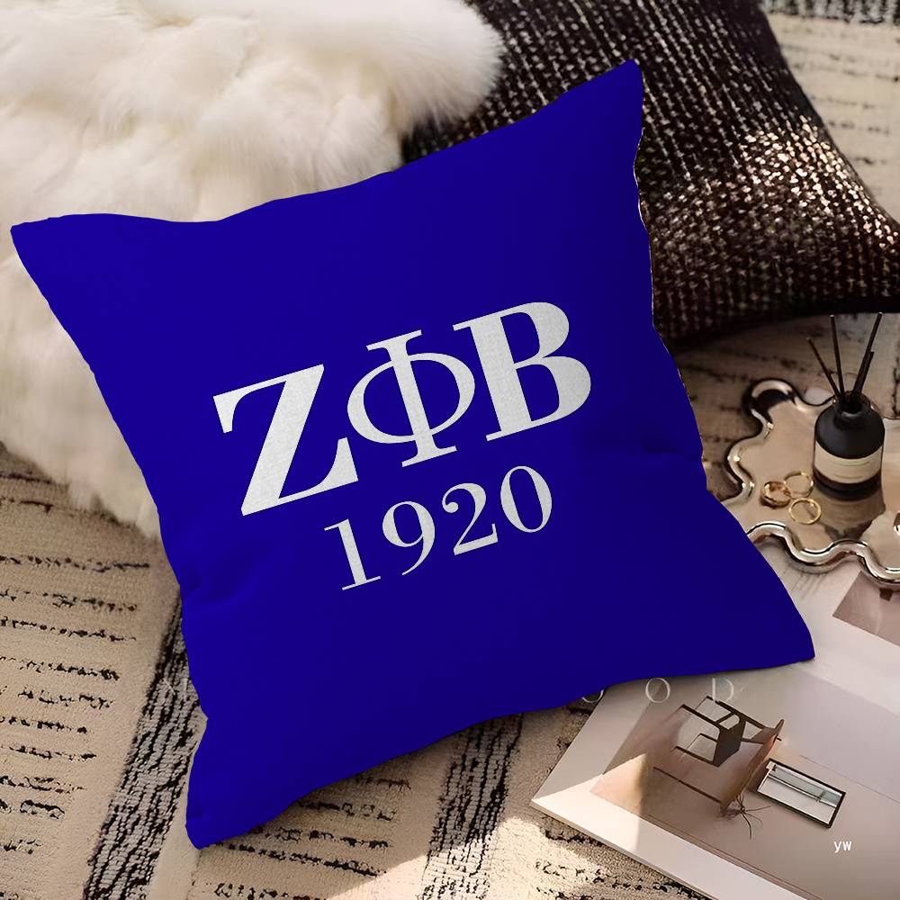 Zeta Phi Beta Pillow Gift Home Office Decoration Pillow Bedroom Sofa Car Cushion Coverpillow Case