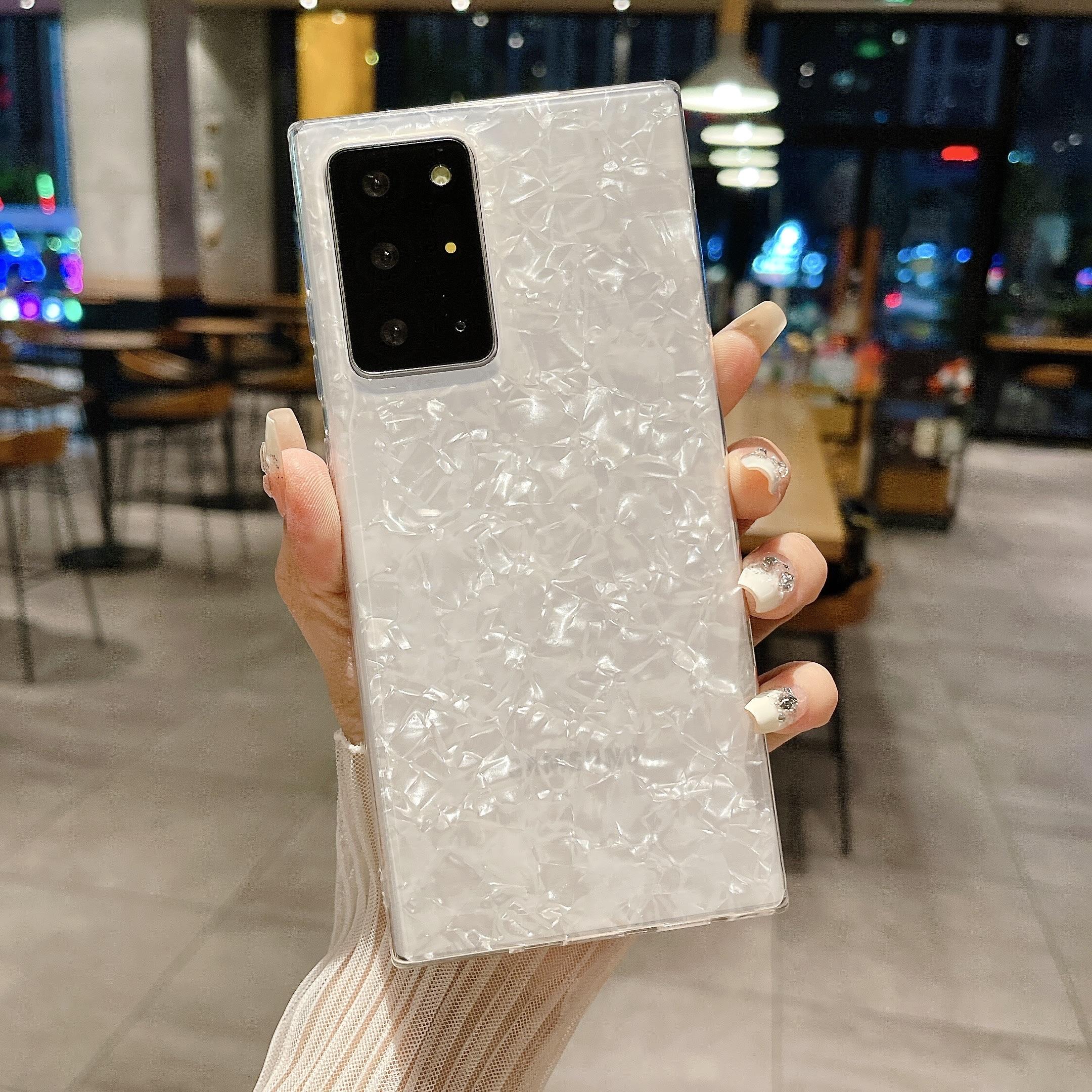 

Luxury Glitter Dream Shell Marble Case For Samsung S25 S24 Ultra S23 S22 Ultra S21 Plus Thin Soft Silicone Shockproof Cover For S25 ULTRA