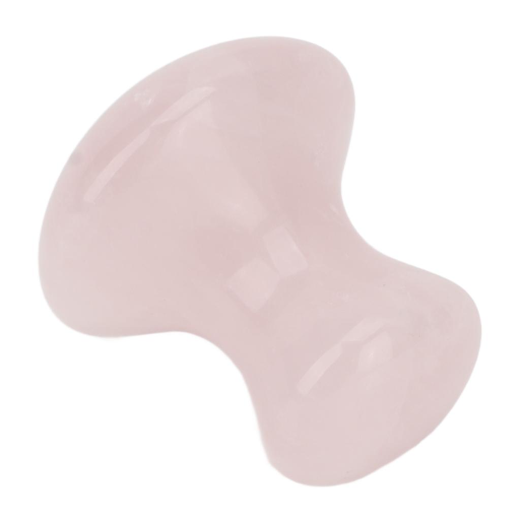 Scraping Stone Tool Mushroom Shape Pink Rose Quartz Gua Sha Scraping Plate for Massage Relax