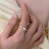 2023 Spring Chic Collection Copper Ring With Adjustable Design And Freshwater Pearl