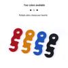 S-Shaped Aluminum Alloy Paracord Tent Rope Buckle with Three-Hole Design for Camping