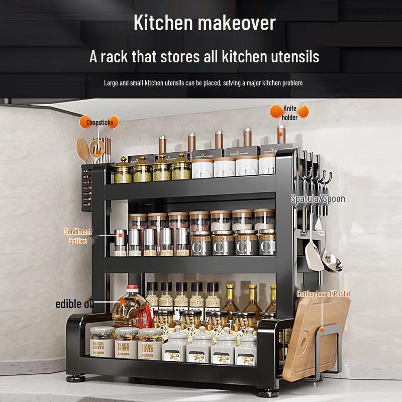 3-Tier Kitchen Countertop Storage Rack
