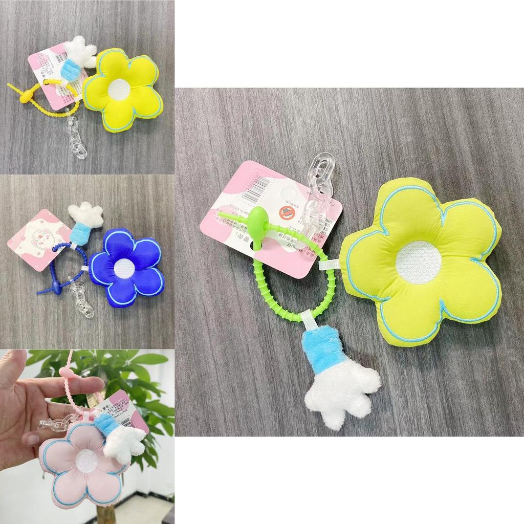 Adorable Plush Flower Bag Charm Keychain For Girls Unique Soft Decor For Backpacks And Gifts In Various Colors