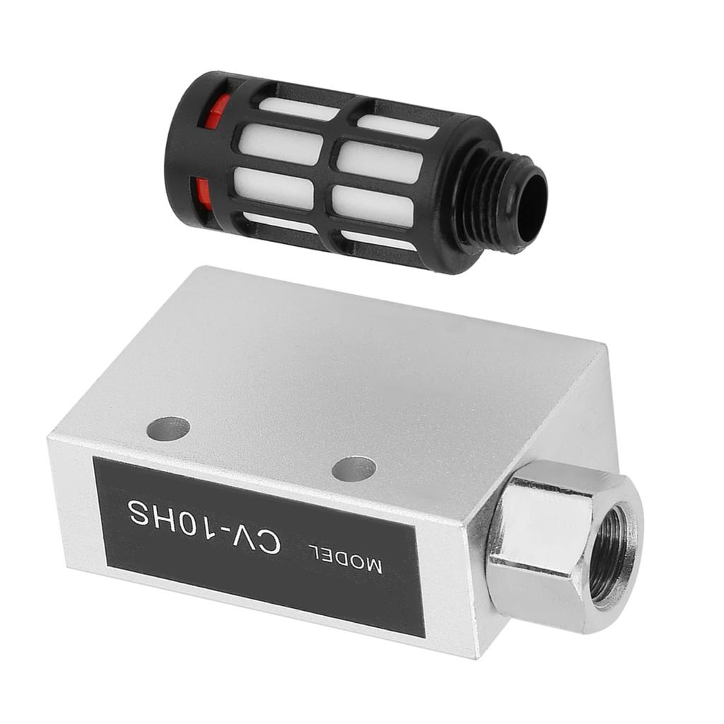 Generatore di Vuoto Ejector Pneumatico CV 10HS con Scarico d'Aria e Silenziatore