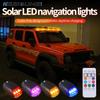 Autodachleuchten mit Fernbedienung Auto Solar Blinkende Dachleuchte Signalleuchte LED-Blitzlichter Wasserdichte Warnleuchten für Auto LKW SUV