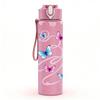 1PC Multiple Butterflies Floating Air Print 750ml Color Plastic Sports Water Bottle Leakproof Flip Straw Lid Suitable for Sports Office Home Use