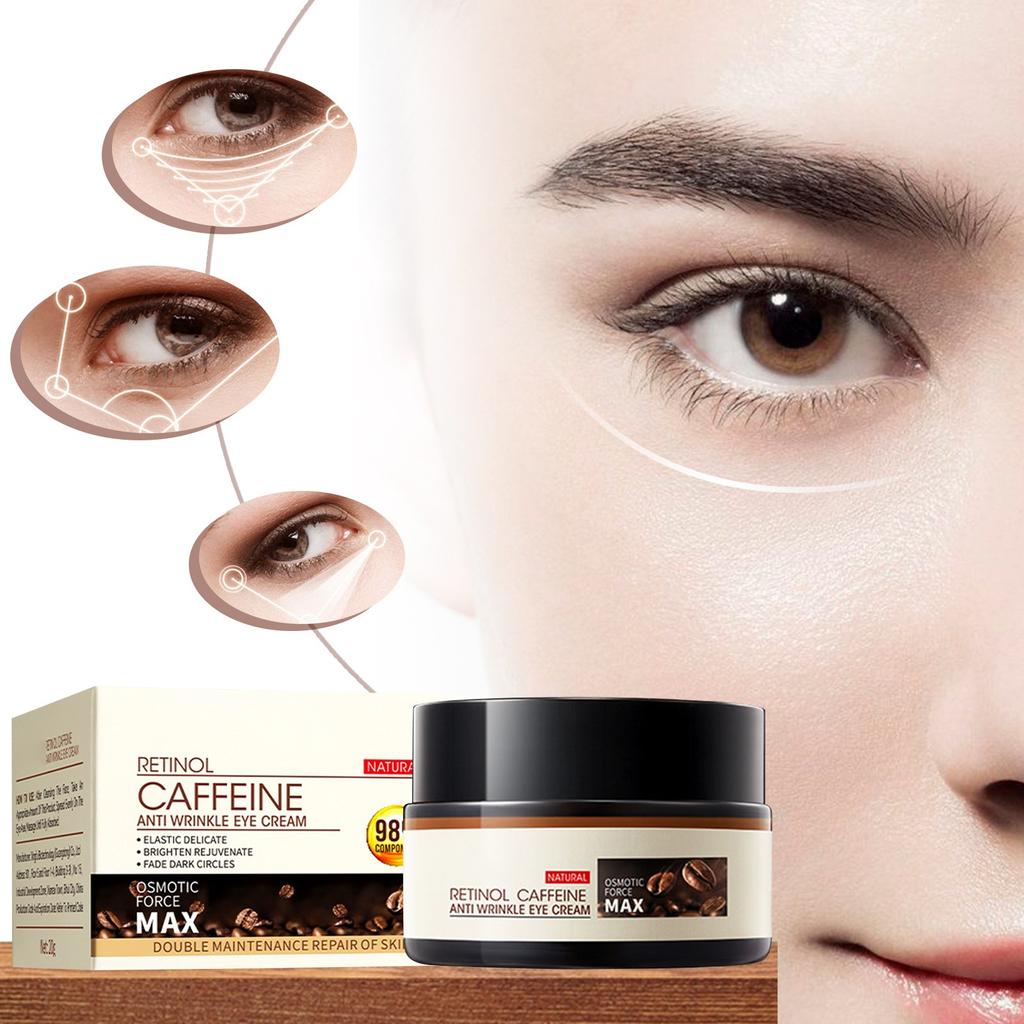 Caffeine Eye Cream Retinol Eye Cream Long-lasting Nourishment Around The Eyes Hydrates And Lightens Fine Lines And Eye Bags 20g