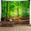 Window View Tapestry Wall Hanging Bedroom & Living Room Wall Decor Backdrop Tree Hollow Stove Hanging Large Tapestry