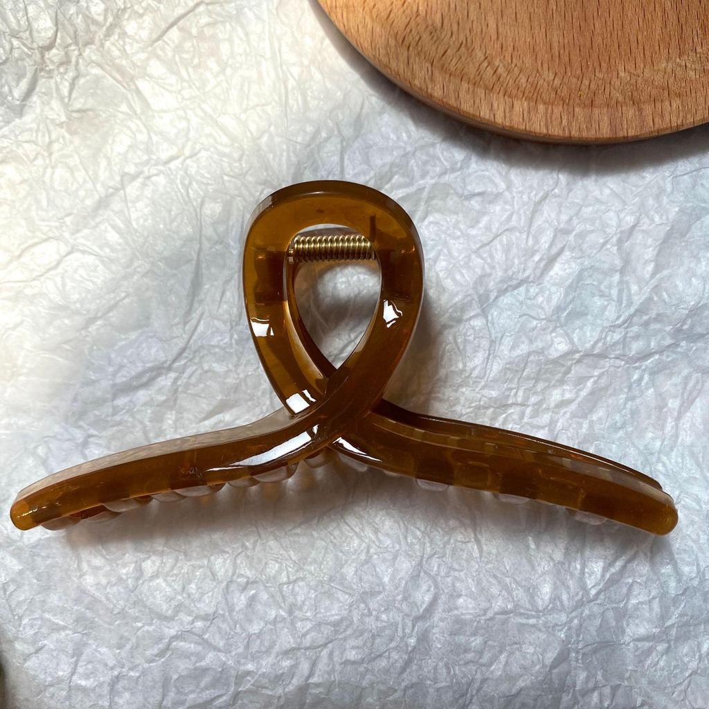 Exquisite Acrylic Claw Clip for Thick Hair - Large High-End Shark Hairpin