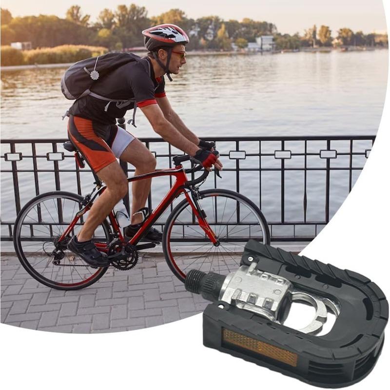 Folding Bicycle Bike Pedals for Ebike with Reflective Strips Wide Flat Pedals,Aluminum Urban Cycling Pedals