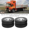 2pcs RC Trailer Rear Wheels Tire for Tamiya  1/14 Tractor Truck RC Climber Trailer Parts