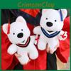 White Highland West Terrier Cute Plush Toy Material Graduation Gift Kid Students