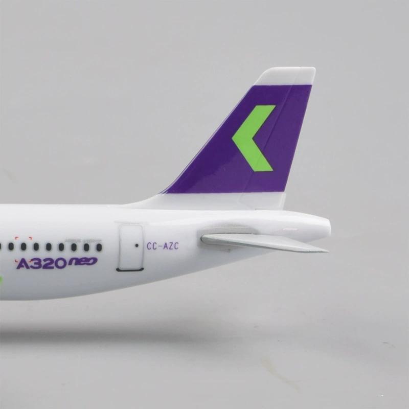 1/100 20cm Scale Metal Aircraft Replica Chilean Sky Aircraft Model Toy Plane for Children A320 Airlines Airplane Diecast Model