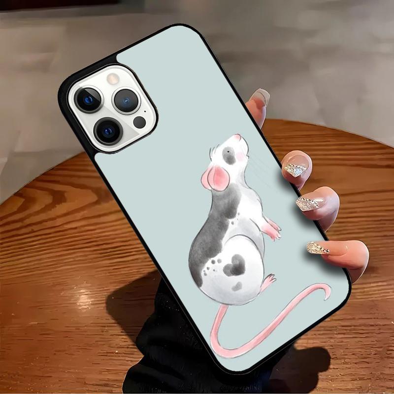 Cute Rattie Rats Phone Case For iPhone 17 Air 16 15 14 13 12 11 Pro Max Max Plus Bumper Case Cover
