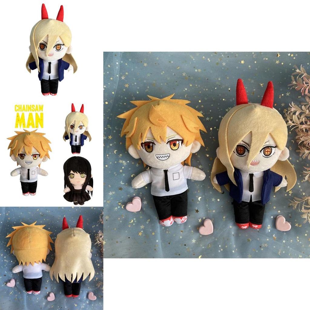 Chainsaw Man Plush Toy Denji Power Mitaka Asa Soft Stuffed Doll 7.8in Perfect Anime Gift For Kids
