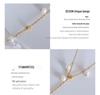 French-Inspired Imitation Pearl Tassel Necklace - Titanium Steel 18K Gold Choker, INS Style Jewelry
