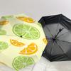 1PC Lemon Lime Automatic Open/Close Umbrella with Windproof, 8-Rib Sturdy Canopy, Durable Ribs, Fashionable Design, Outdoor Accessory, Fun Prin, Holid