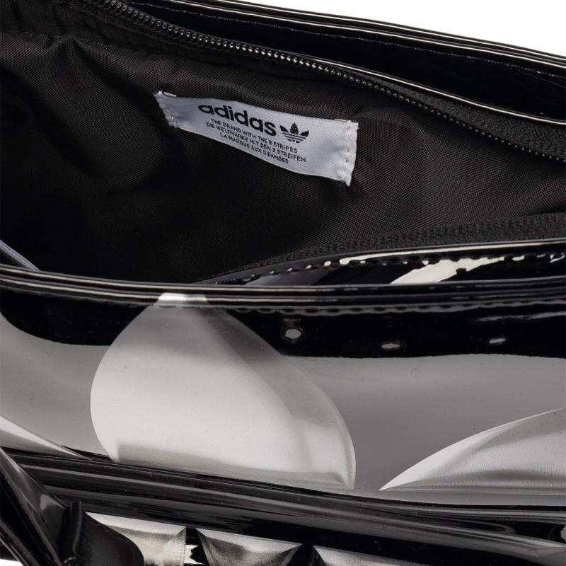 Adidas Originals Polyurethane Leather Handbag Mini Unisex Black Adidas II3390