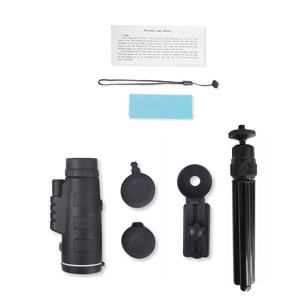 Smartphone Adapter Powerful Monocular Zoom HD Monocular Waterproof Telescope Monocular  Outdoor